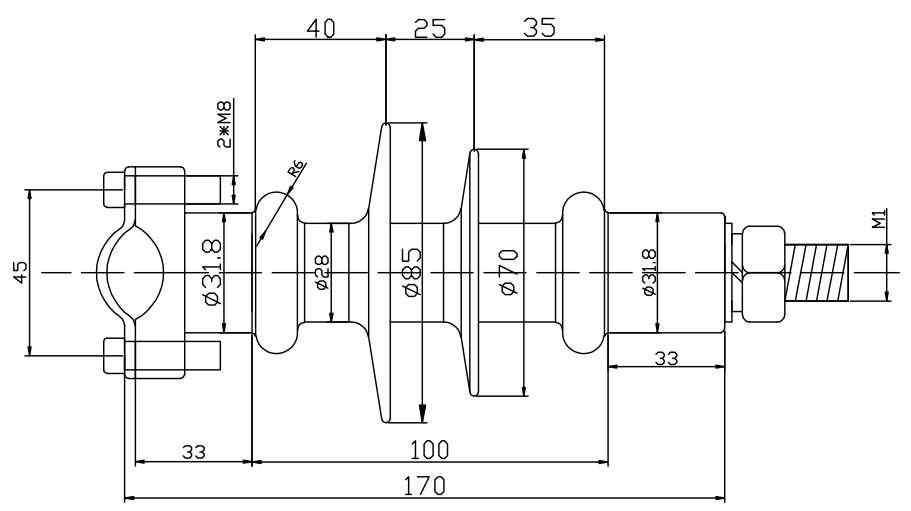 1kV Polymer Pin Insulator