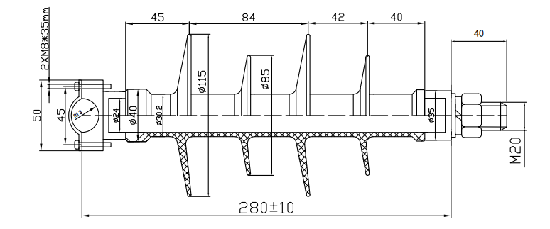 10kV Polymer Pin Insulator