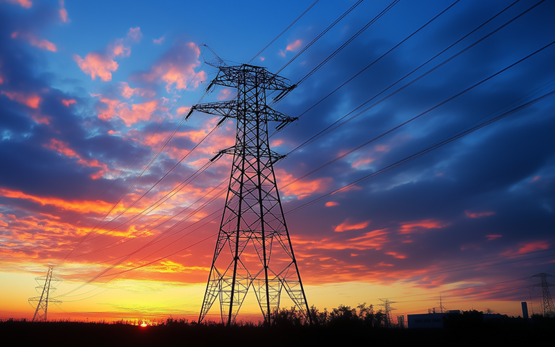 High voltage power tower