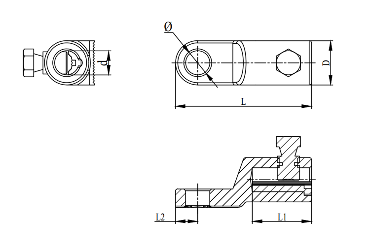 Tin Plated Mechanical Aluminium Alloy Lug